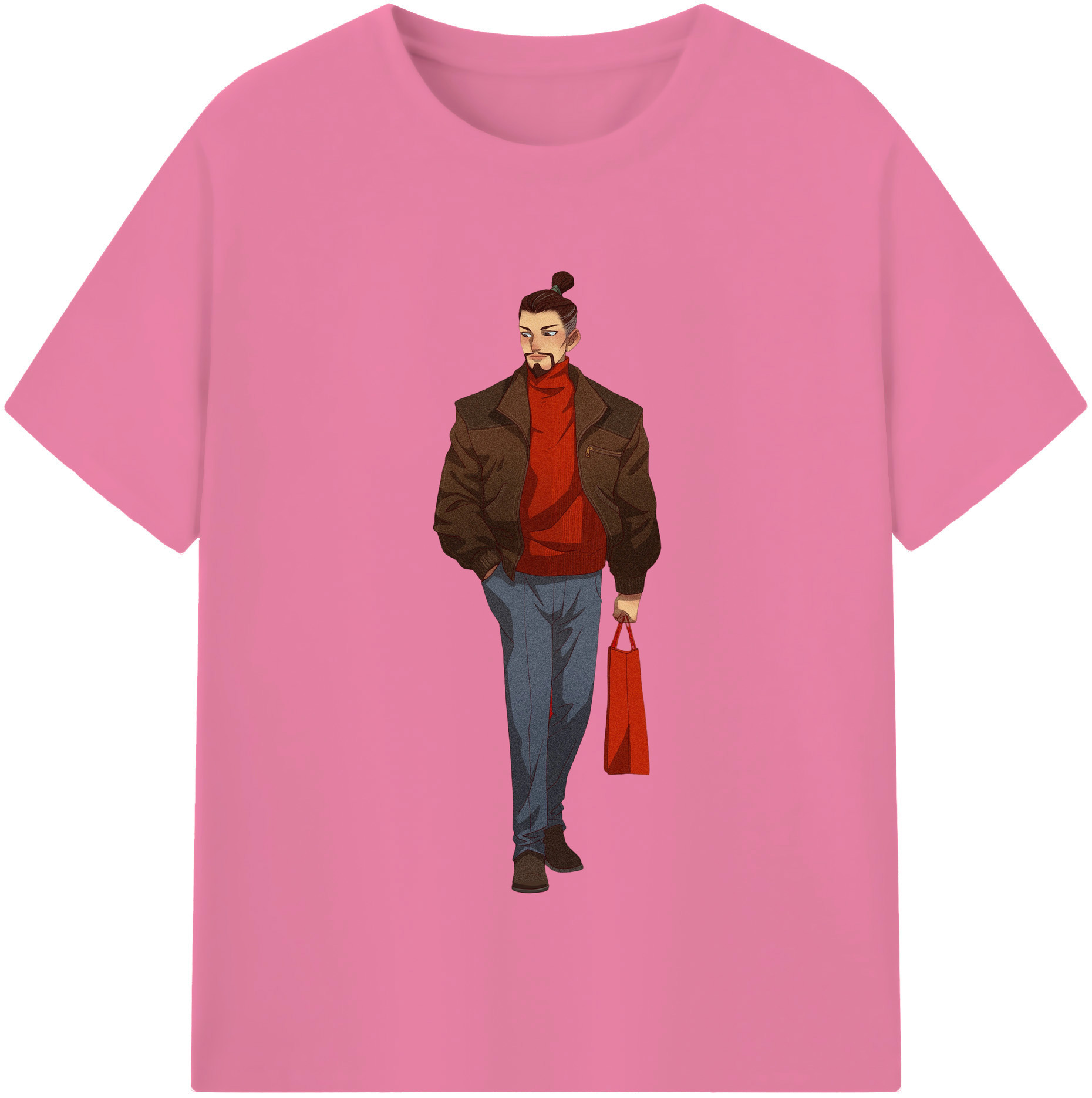 （画像用） Ne Zha 2 ナタ 魔童の大暴れ 綿100％半袖Tシャツ（フロントプリント）